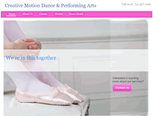 Tablet Screenshot of creativemotion.com