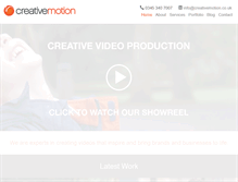 Tablet Screenshot of creativemotion.co.uk